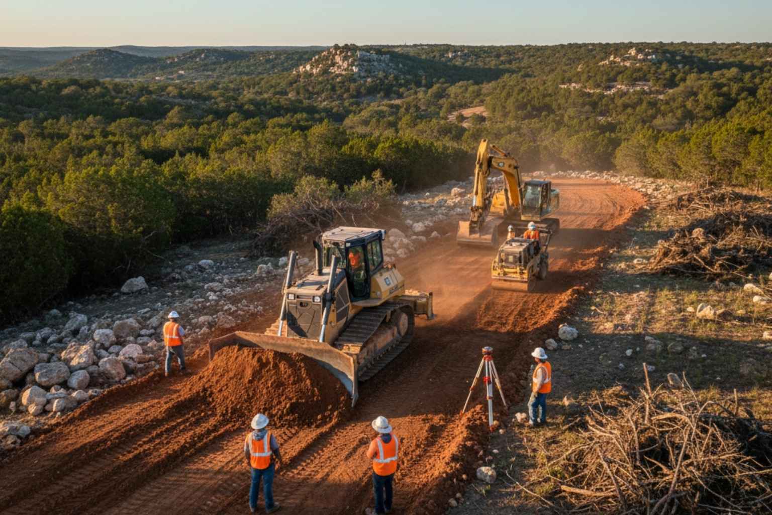 Crown And Ditch In Mountain Home Texas