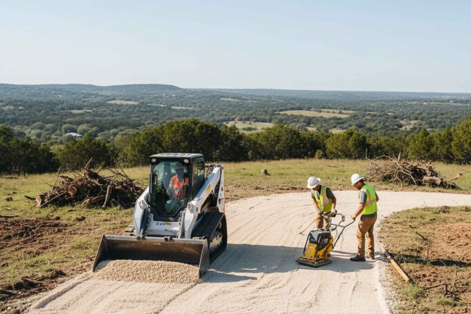 Site Preparation In Sisterdale Texas 4 Driveway Base Prep In Sisterdale Texas