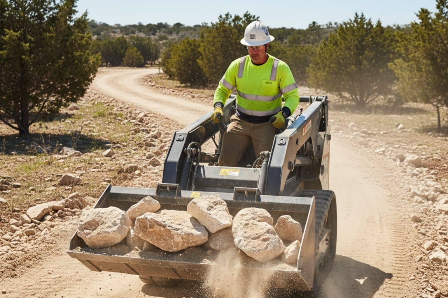 Rock Removal for Driveways in Ingram Texas