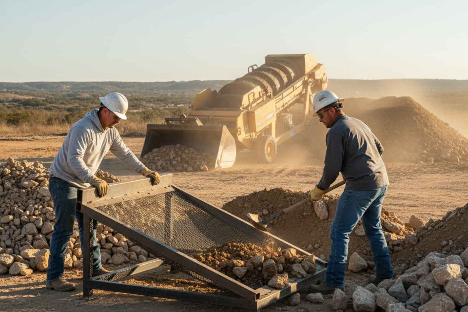 Rock Screening and Sorting in Camp Verde Texas