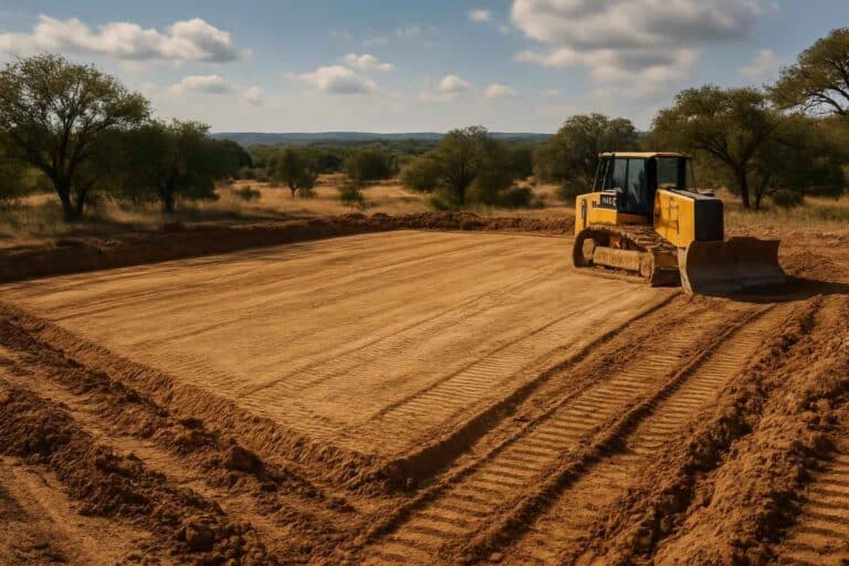 building pad prep in johnson city texas