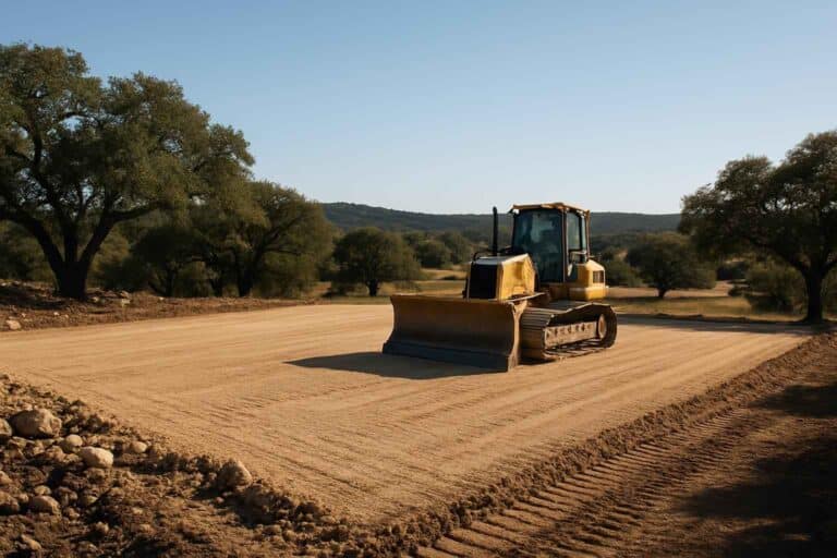 building pad prep in mountain home texas