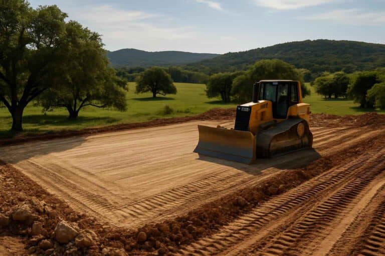 building pad prep in sisterdale texas