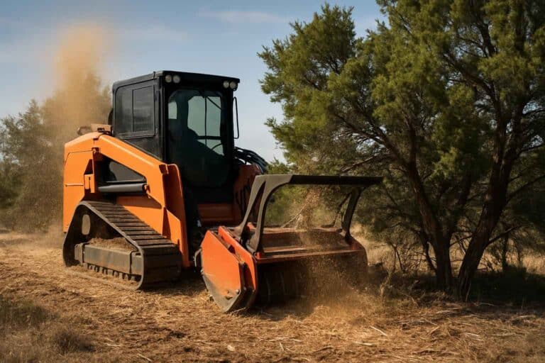 cedar eating mulching in blanco texas