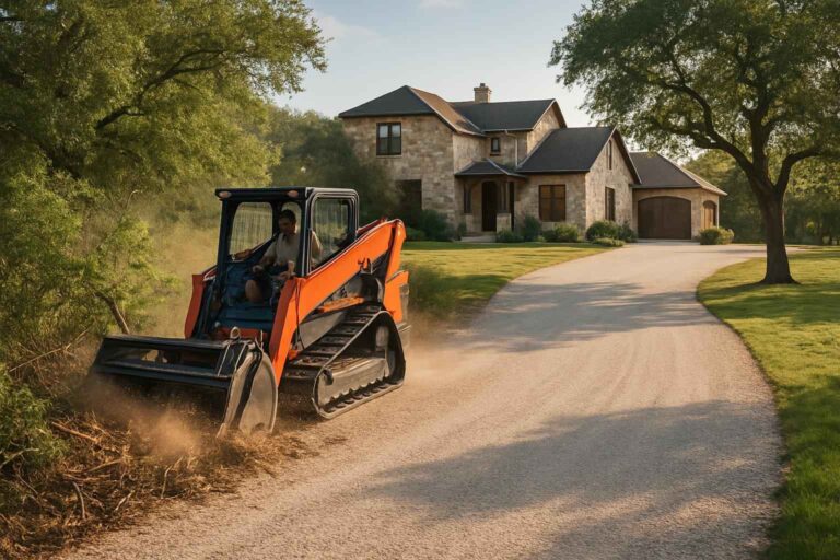 driveway clearing in center point texas