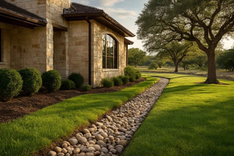 french drains in kendalia texas