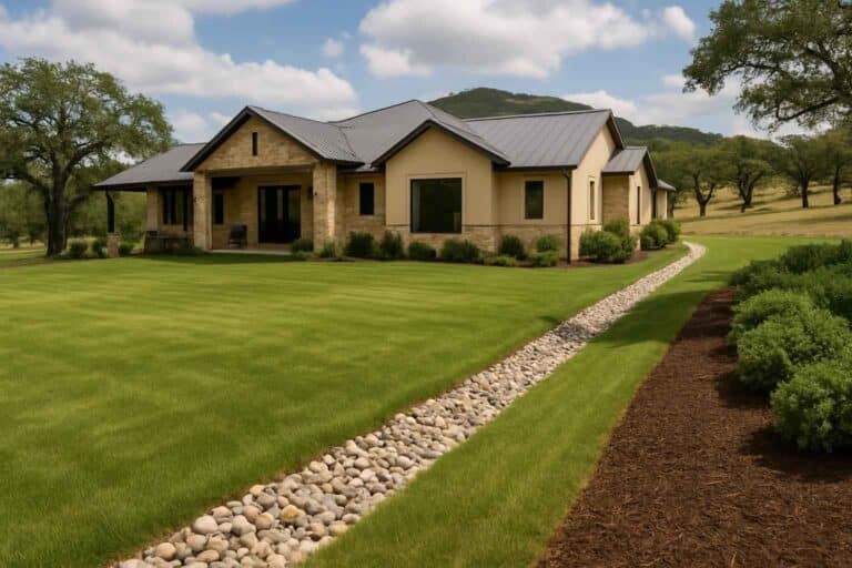 french drains in mountain home texas