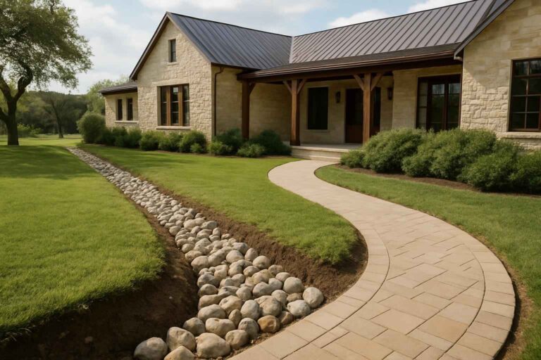 french drains in sisterdale texas