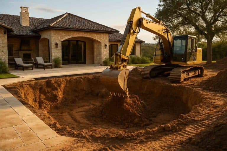 new pool dig in kendalia texas