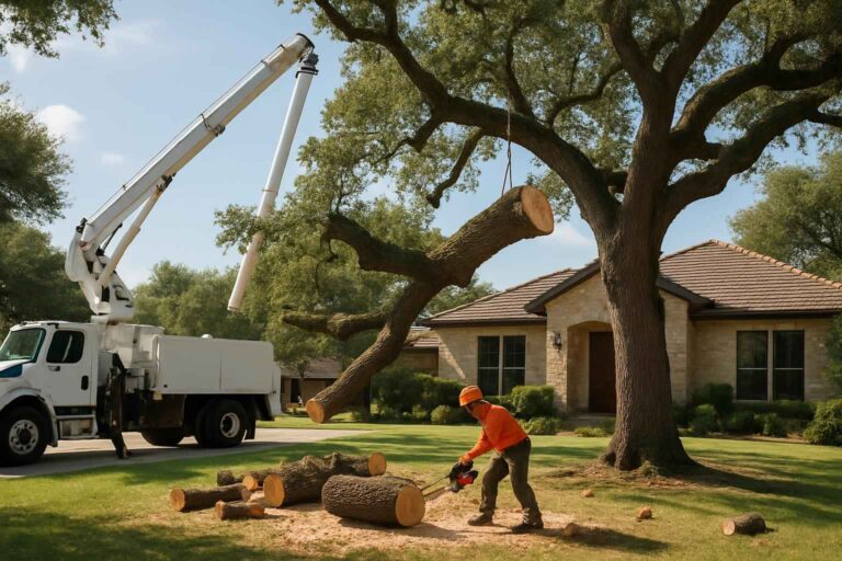 oak tree removal in ingram texas