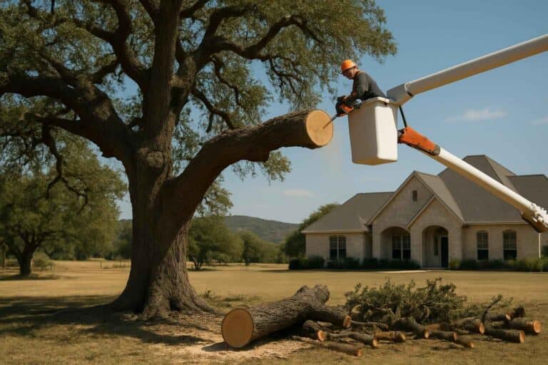 oak tree removal in sisterdale texas