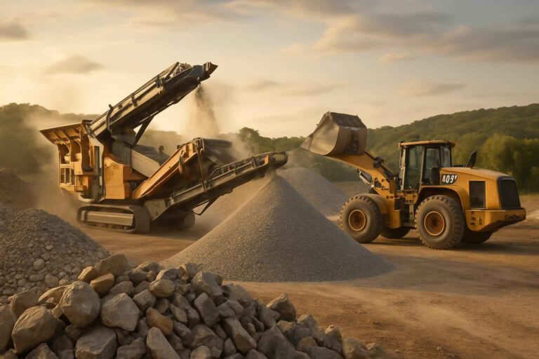 on site rock crushing in blanco texas