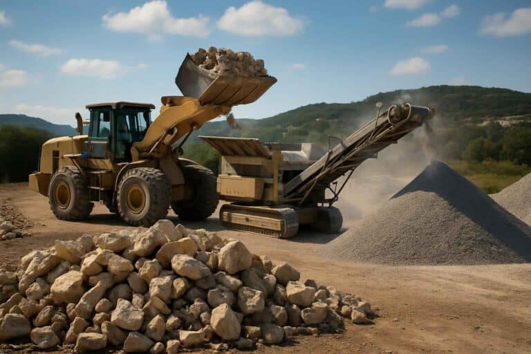 on site rock crushing in ingram texas