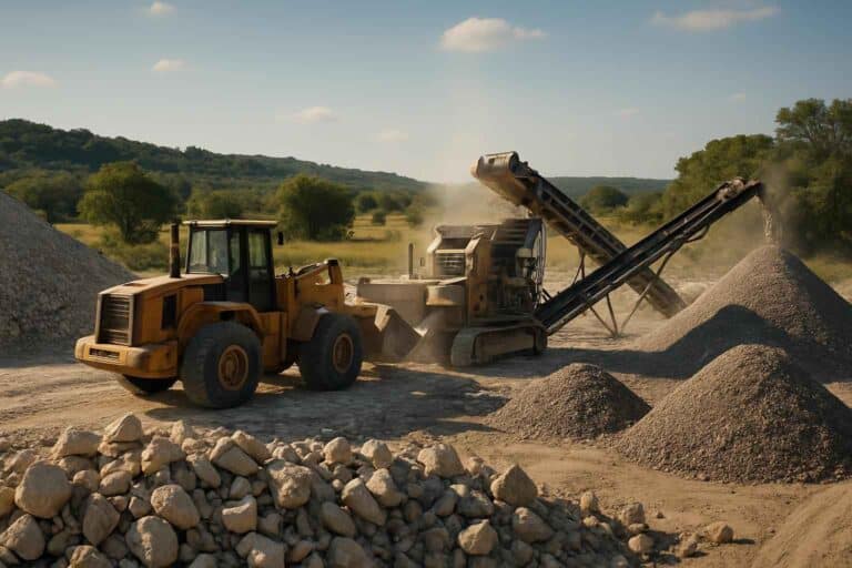 on site rock crushing in kendalia texas