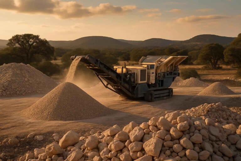 on site rock crushing in mountain home texas