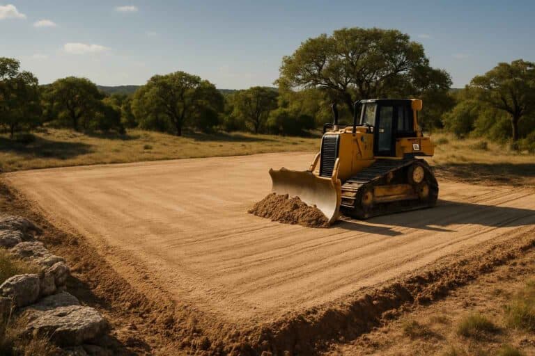pad site clearing in kendalia texas