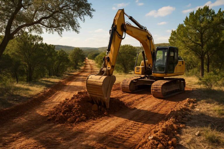 ranch road clearing in mountain home texas