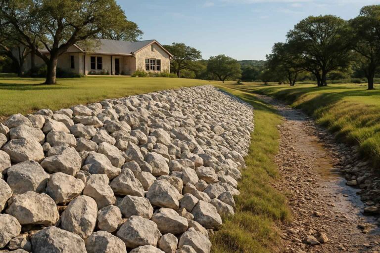 riprap rock in mountain home texas