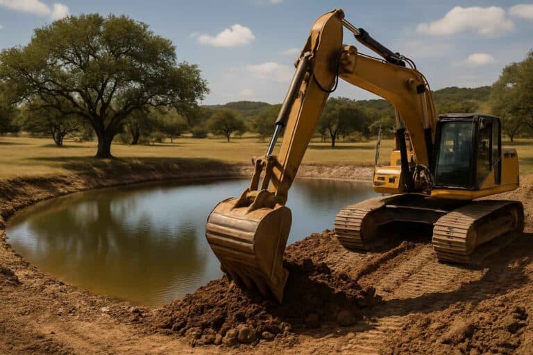 stock tank excavation in sisterdale texas