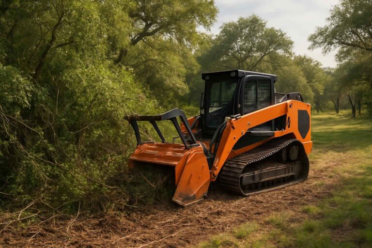 thick vegetation clearing in mountain home texas