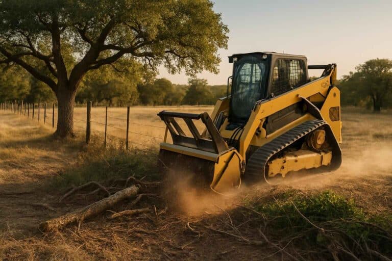 tree and brush fence clearing in johnson city texas