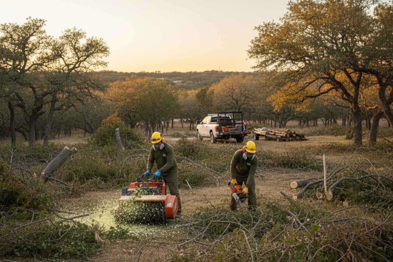 Cedar Brush Eating In Granite Shoals Texas