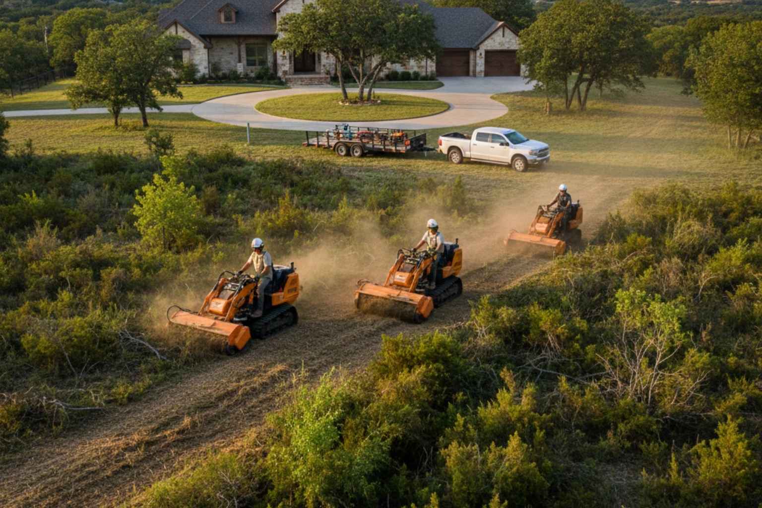 Cedar Brush Eating In Round Mountain Texas