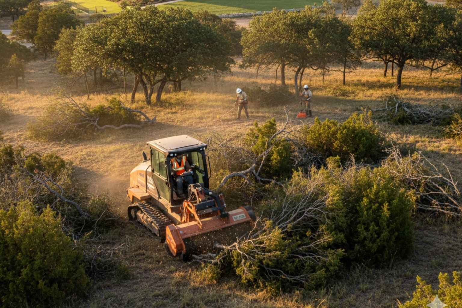 Cedar Brush Eating in Boerne Texas