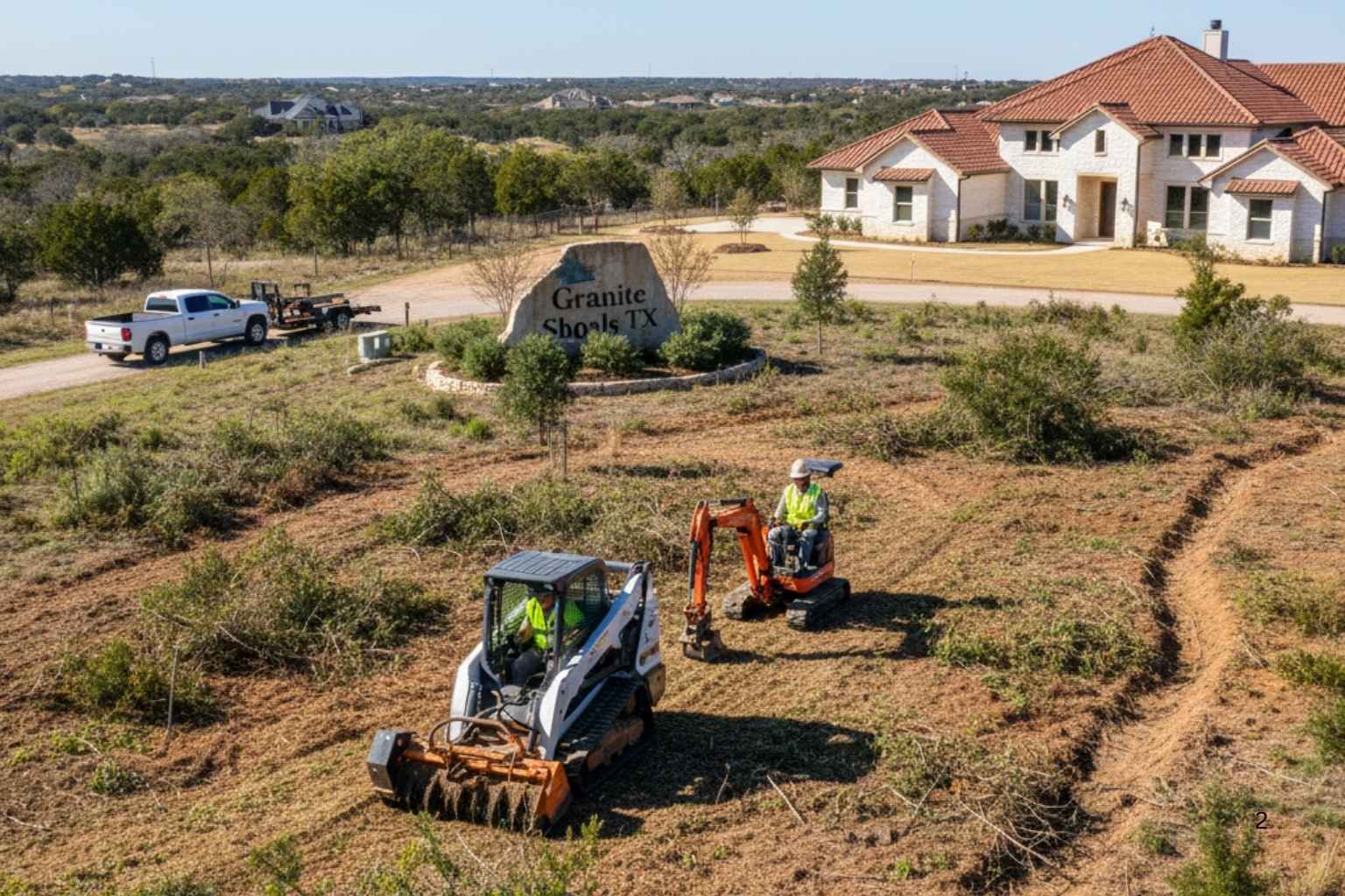 Crown And Ditch In Granite Shoals Texas