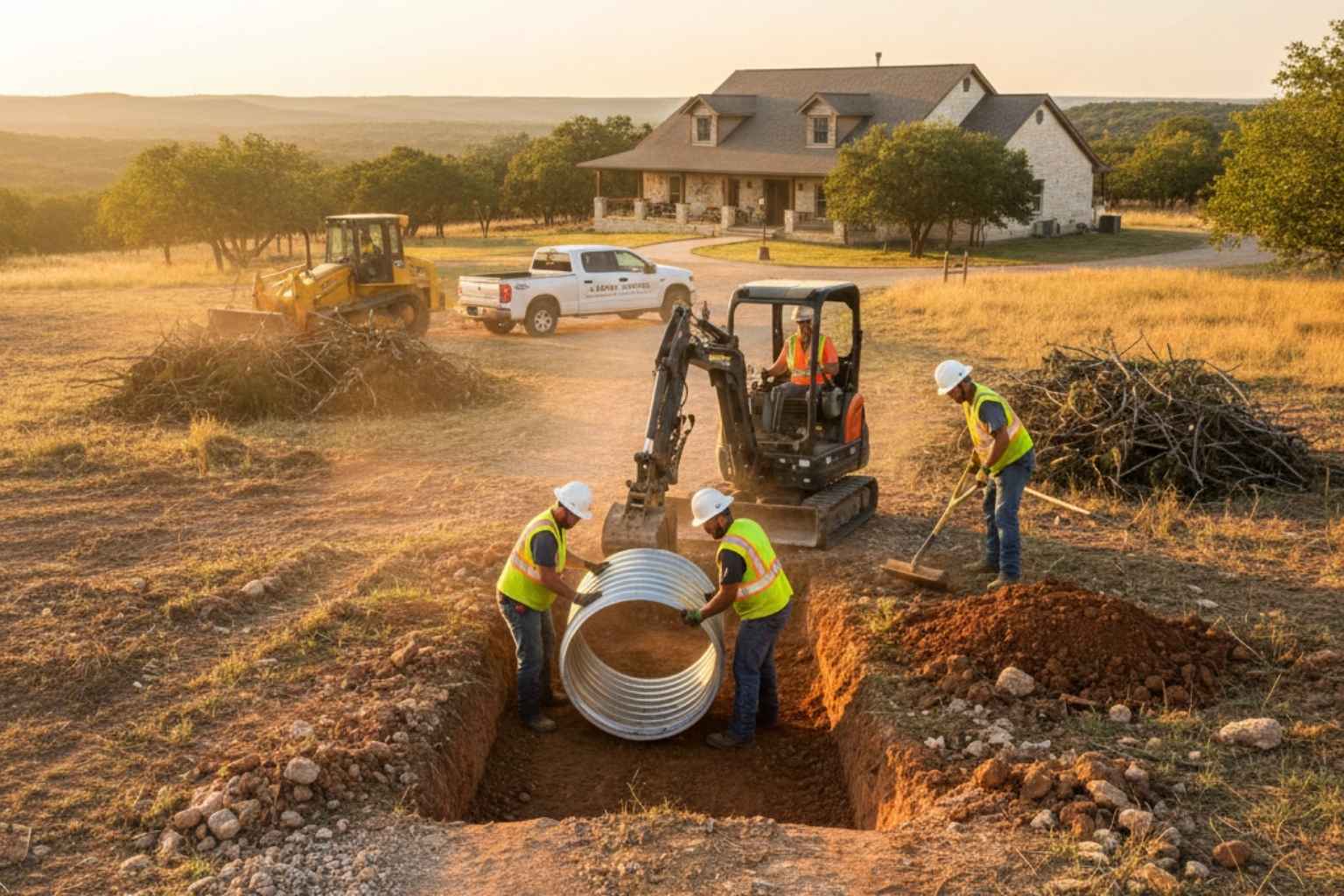 Driveway Culvert Replacement In Llano Texas
