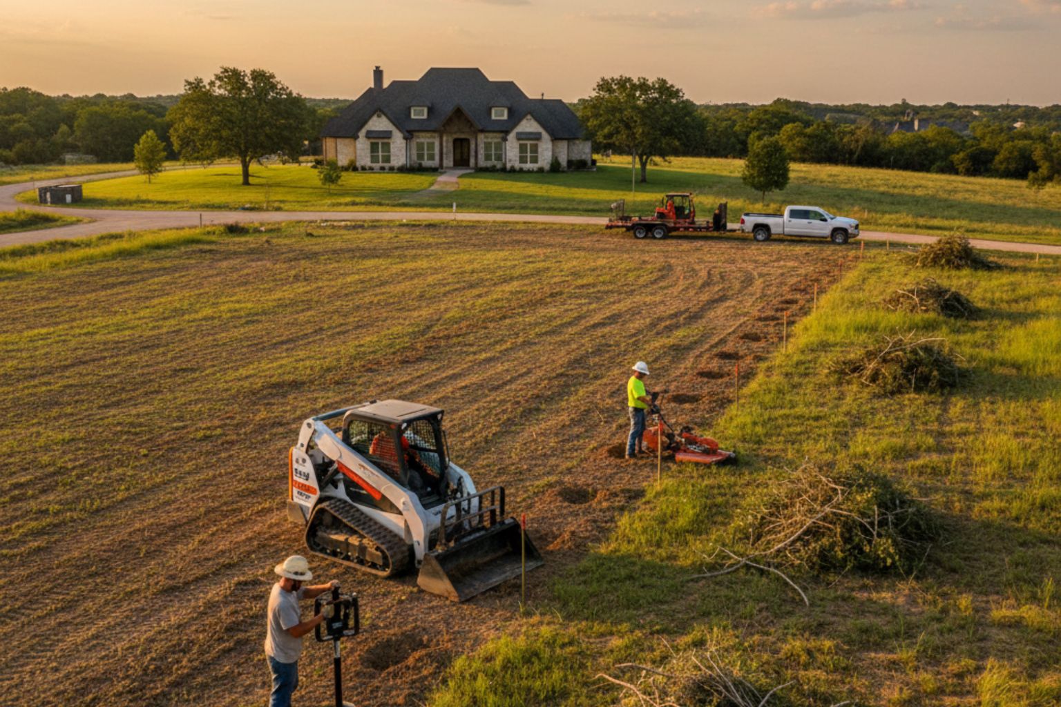New Fence Installation Prep In Cypress Mill Texas