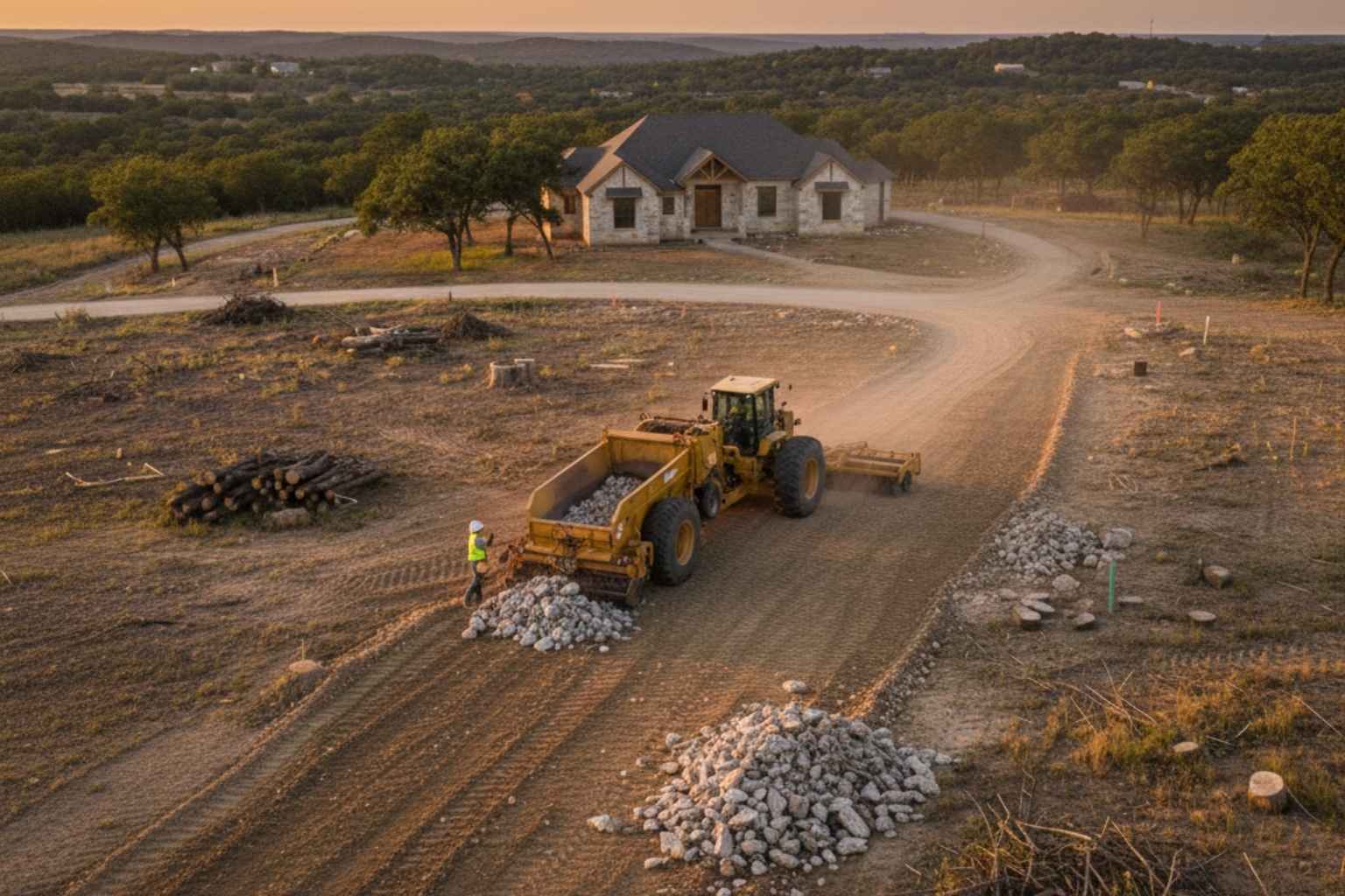Pasture Rock Picking In Hunt Texas