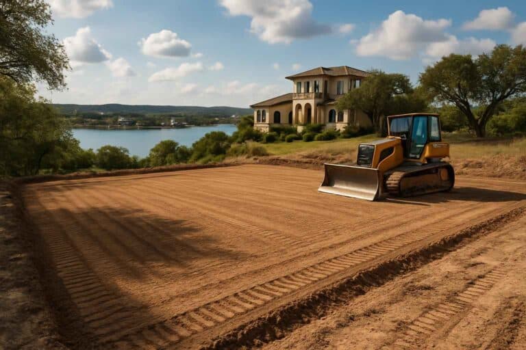 building pad prep in horseshoe bay texas