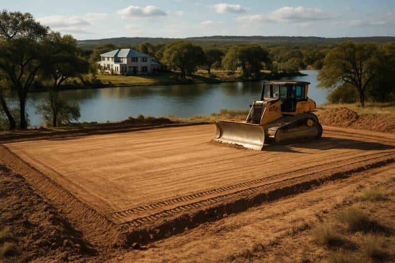 building pad prep in kingsland texas