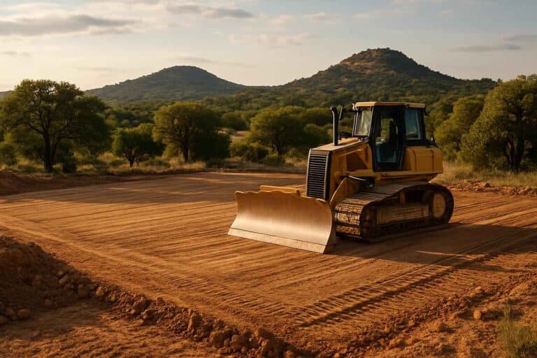 building pad prep in llano texas