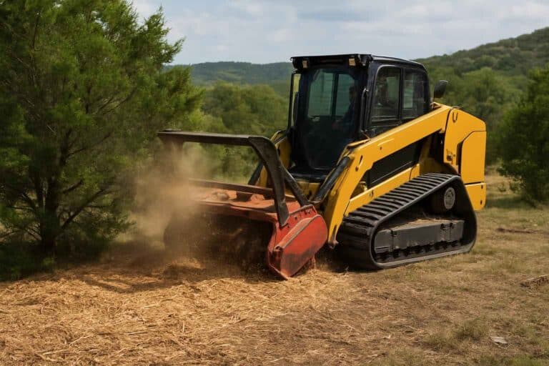 cedar eating mulching in hunt texas