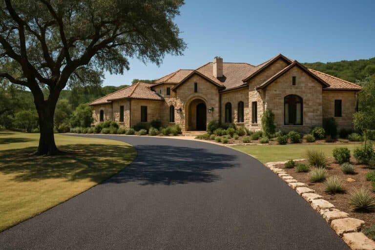 chip seal driveway in cypress mill texas
