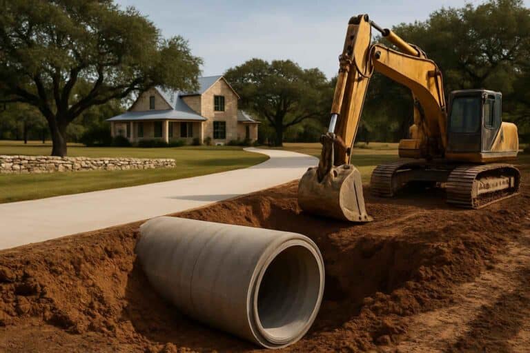 culvert sizing and install in cypress mill texas