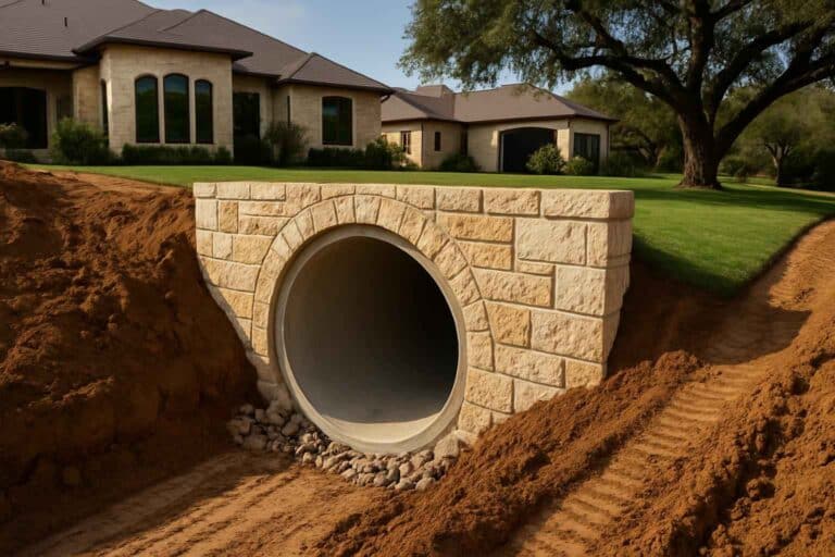 culvert sizing and install in horseshoe bay texas
