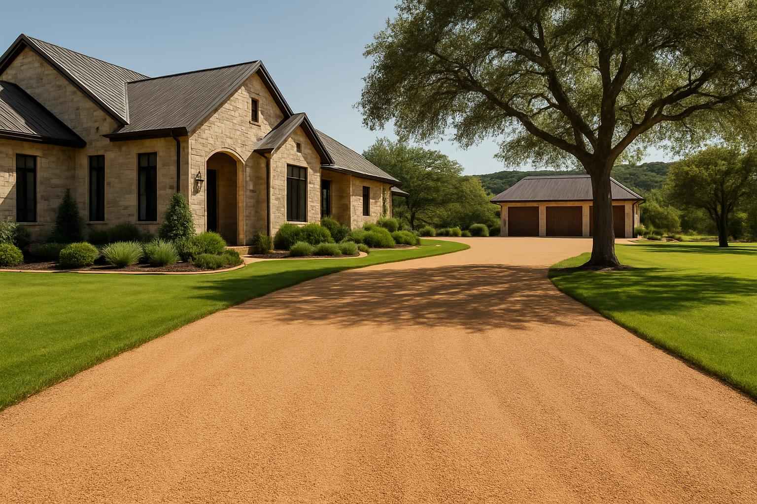 decomposed granite driveway in hunt texas