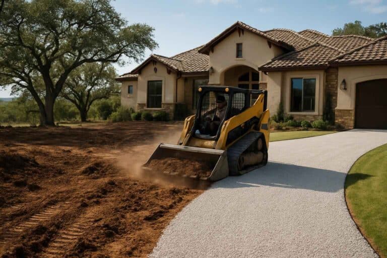 driveway clearing in round mountain texas