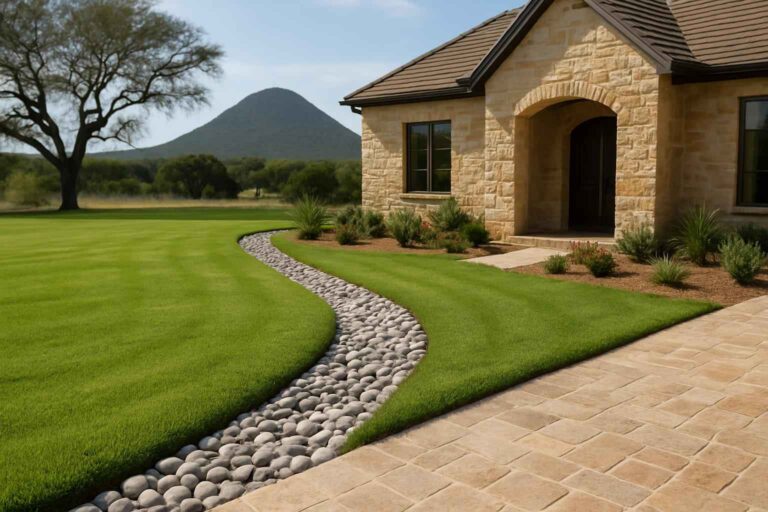 french drains in round mountain texas