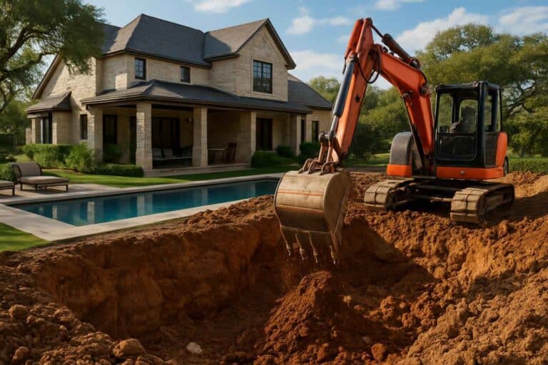 new pool dig in boerne texas