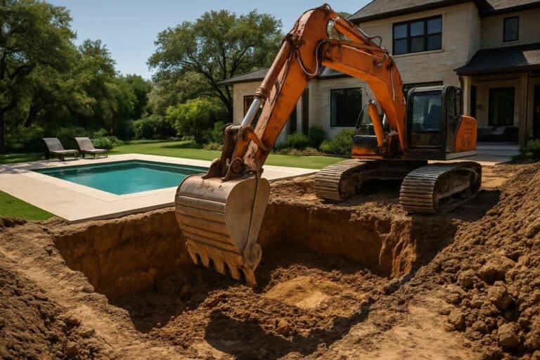 new pool dig in granite shoals texas