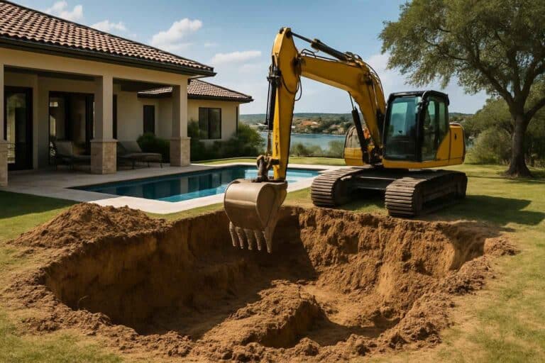 new pool dig in horseshoe bay texas