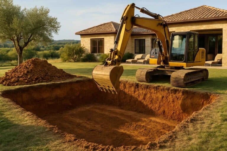 new pool dig in hunt texas