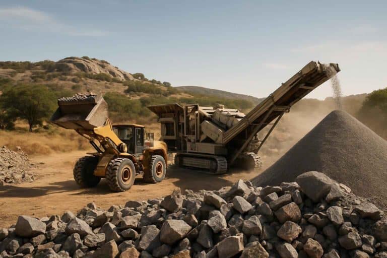 on site rock crushing in granite shoals texas