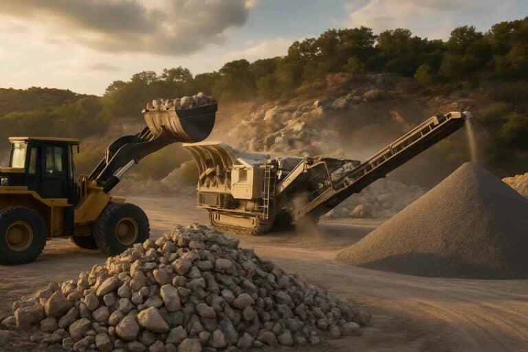 on site rock crushing in kingsland texas