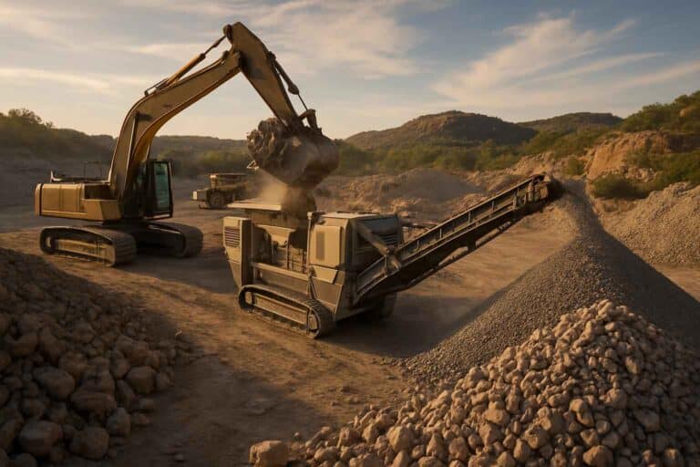on site rock crushing in llano texas