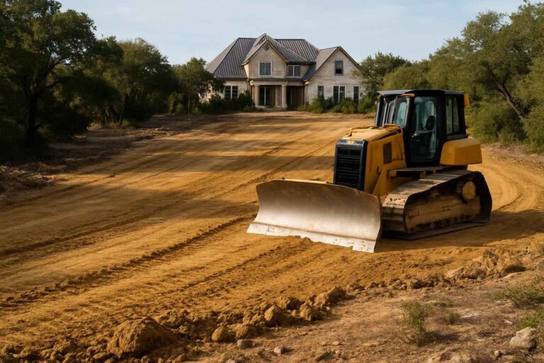 pad site clearing in boerne texas